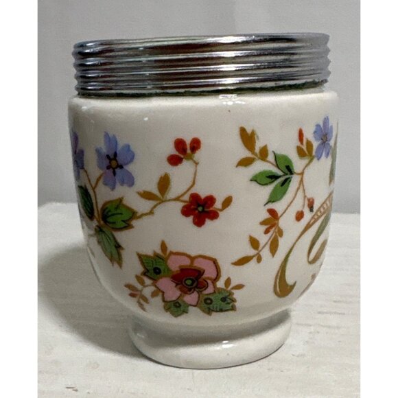 Royal Worcester Egg Coddler Melrose Pattern England Peacock Pheasant No Lid - Picture 4 of 9